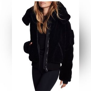 SAM Nala Hooded Faux Sherpa Jacket M